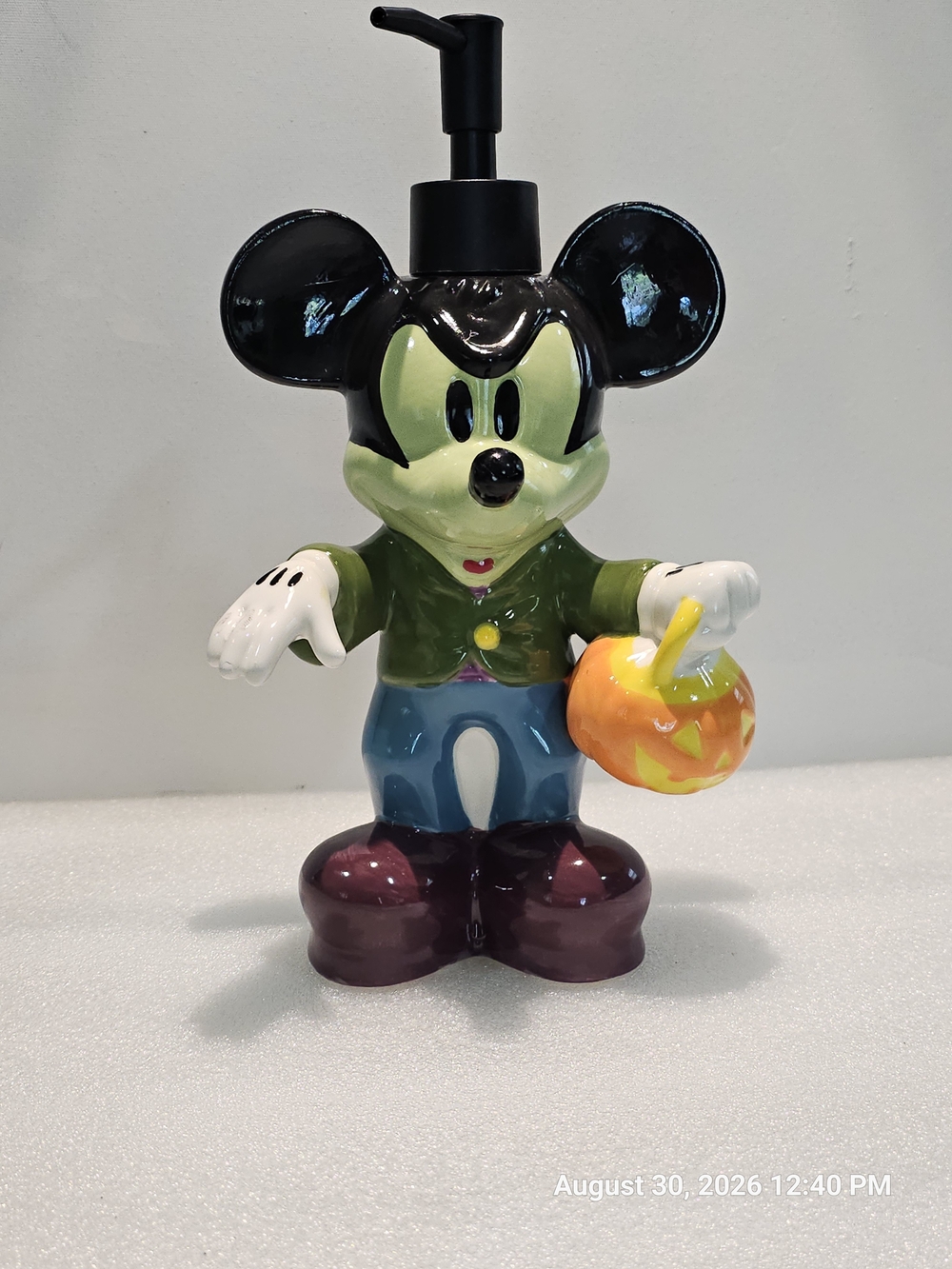 Halloween Mickey Mouse Jack O Lantern Soap Dispenser